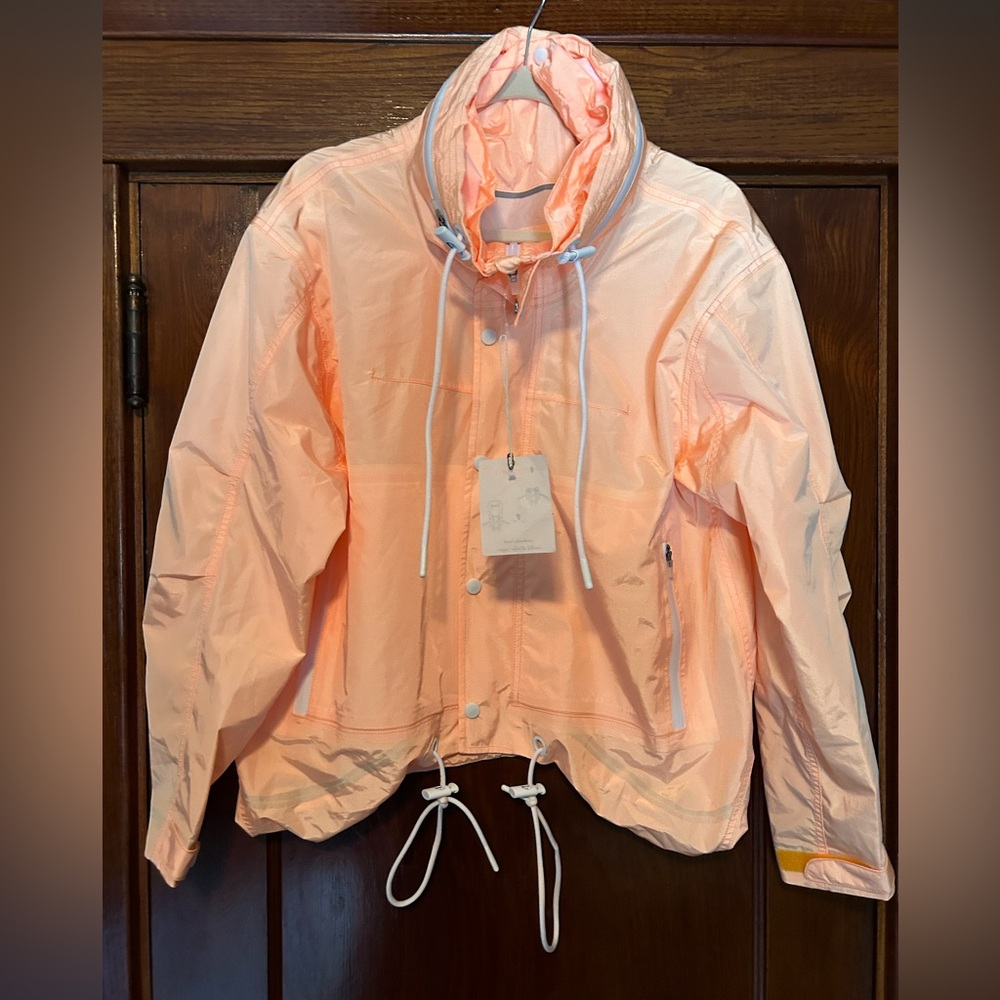 Free People FP Movement Rain And Shine Jacket Orange Small NWT - Picture 6 of 11